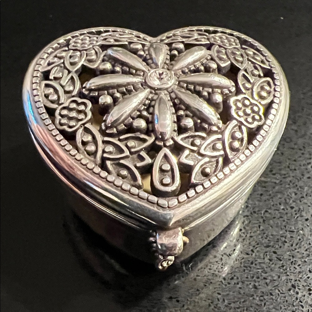 Brighton Silver Heart Pill Box